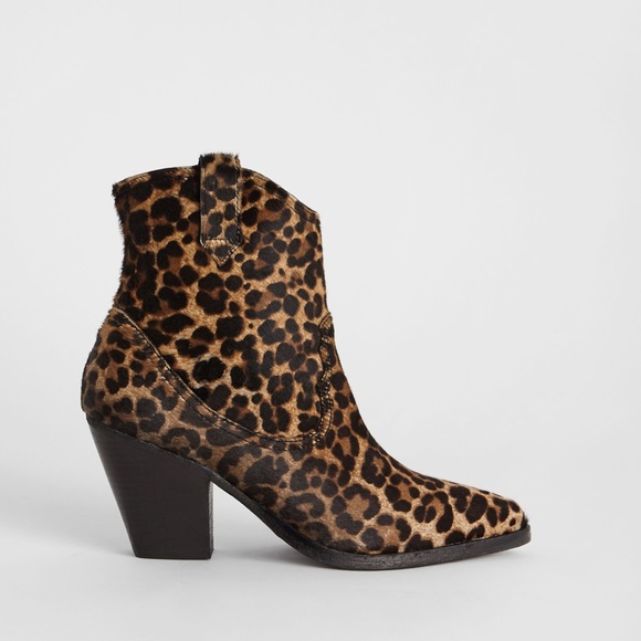 ALLSAINTS Rolene Leopard Print Boots